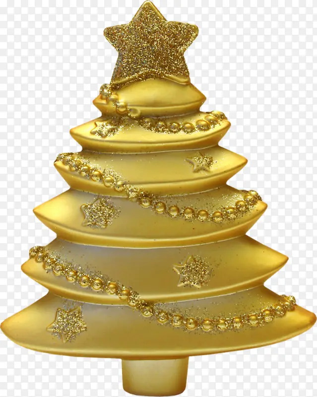 金色圣诞树