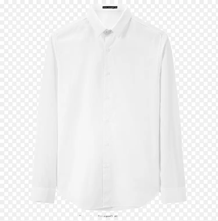 白色简约时尚立体休闲衬衫