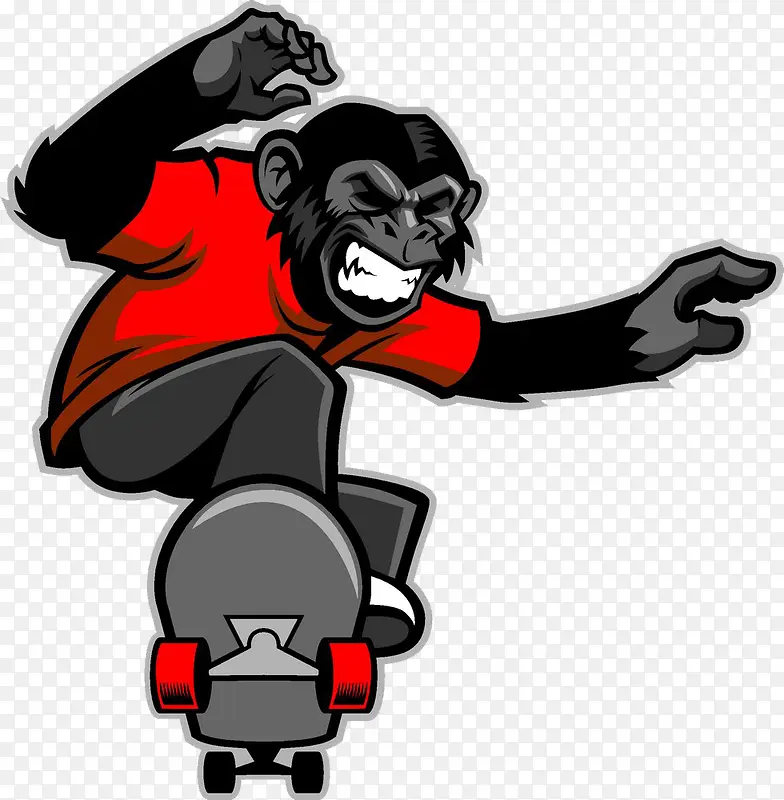 黑猩猩滑板