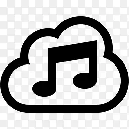 云音乐白色的cloud-icons