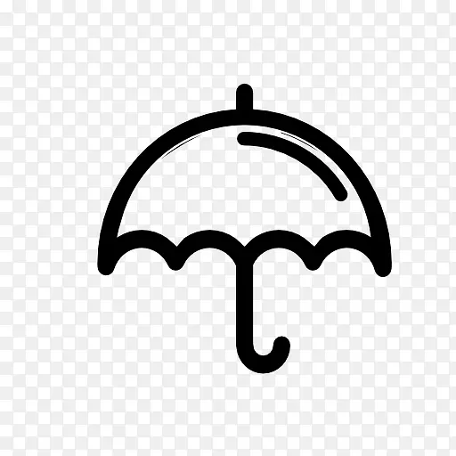 天气标志雨伞图标