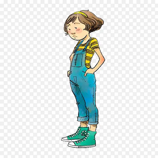 低落的女孩