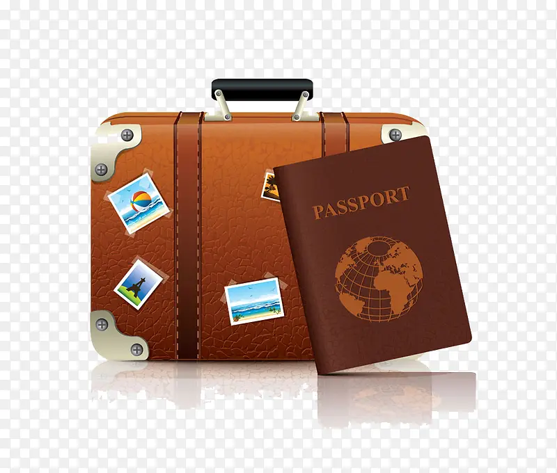 护照和行李箱