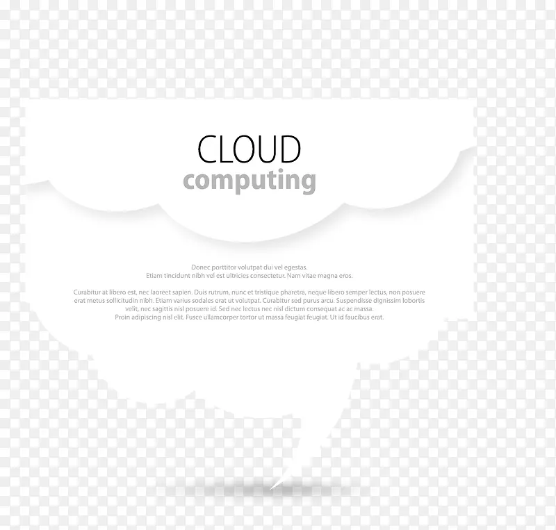 矢量云朵框架插图