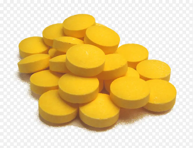 黄色药片