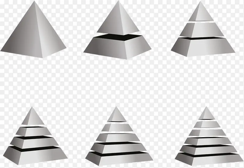 金字塔分割元素