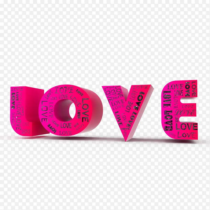 LOVE立体字高清图下载