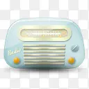 老式收音机01蓝色图标