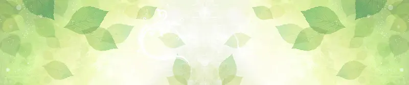 清新树叶背景海报