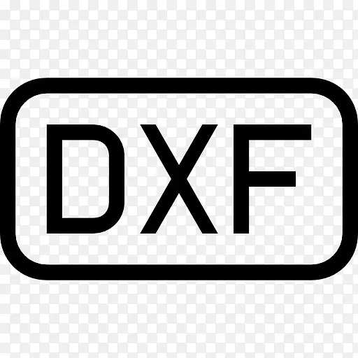 DXF文件的圆角矩形字符界面图标