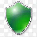 盾绿色杀毒保护保护警卫安全基础