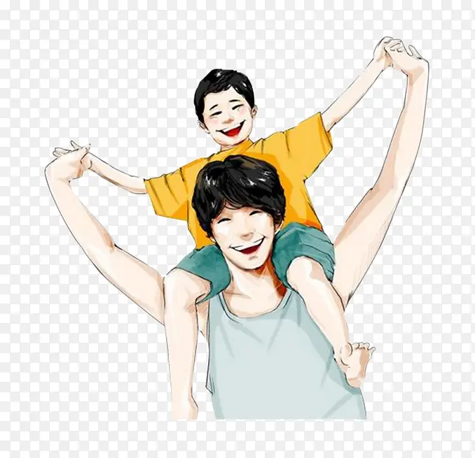 卡通两兄弟PNG图片素材下载_图片编号9086126-PNG素材网