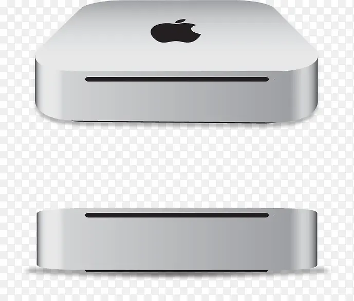 苹果产品双硬盘矢量图