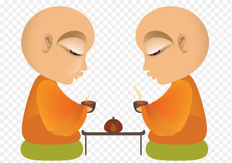 两个和尚PNG图片素材下载_图片编号9088168-PNG素材网