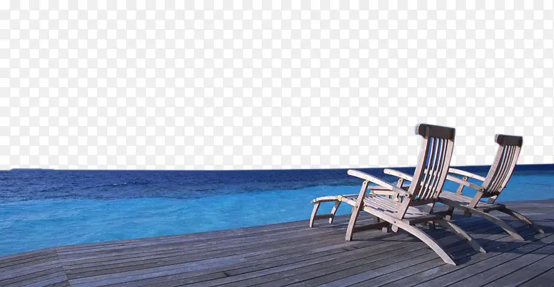 海南风景码头藤椅