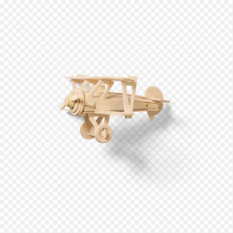 木质飞机模型早教玩具