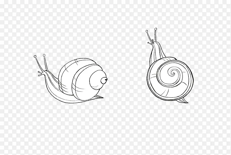 简笔画蜗牛