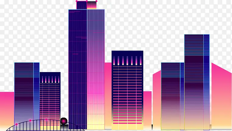 夜晚的城市PNG图片素材下载_图片编号9095458-PNG素材网
