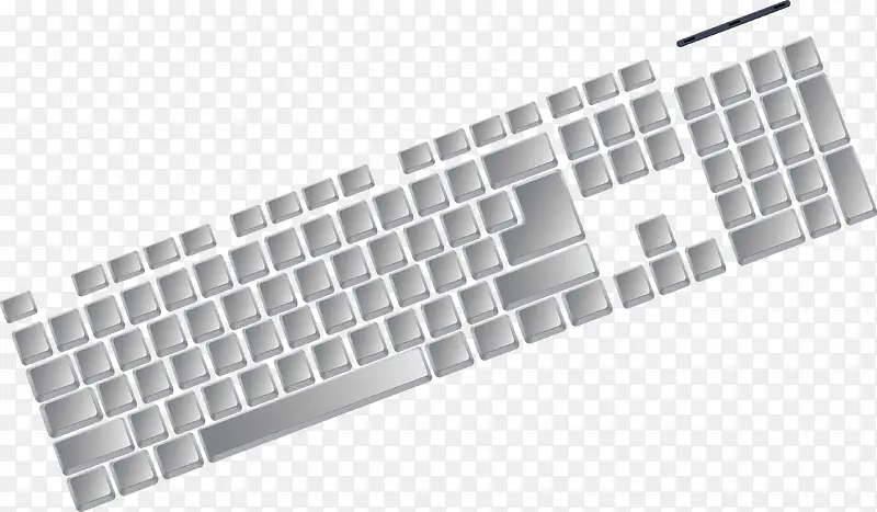 苹果键盘装饰设计矢量