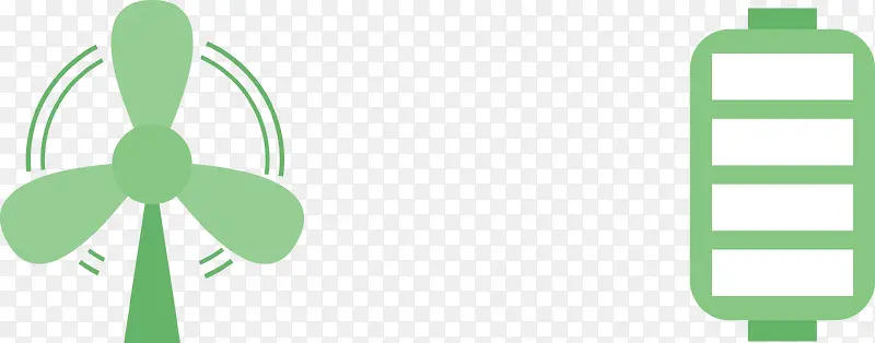 2款绿色能源素材图标logo矢量图