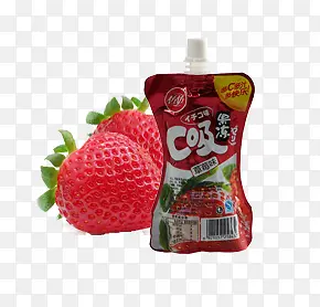 草莓味吸吸果冻