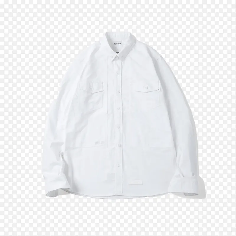 白色时尚简约职业化衬衫