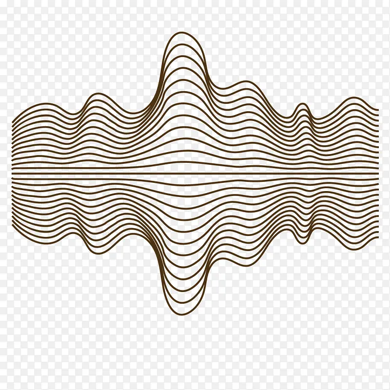 动感线条声波矢量素材