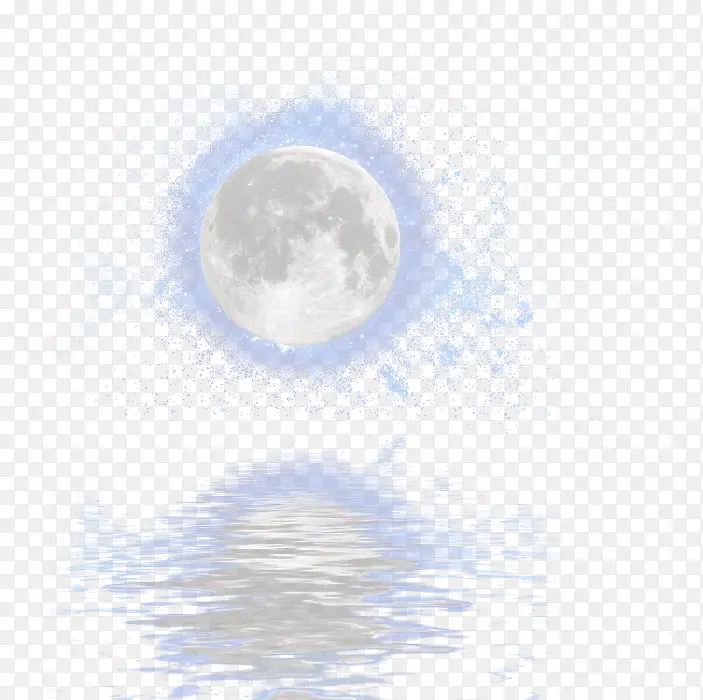 水面月光倒影