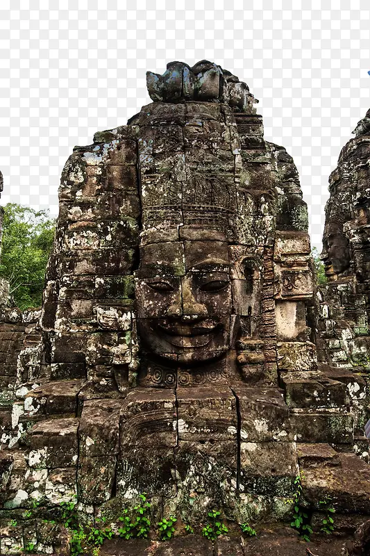 柬埔寨吳哥窟牆上石雕
