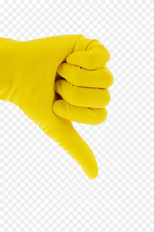 黄色橡胶手套