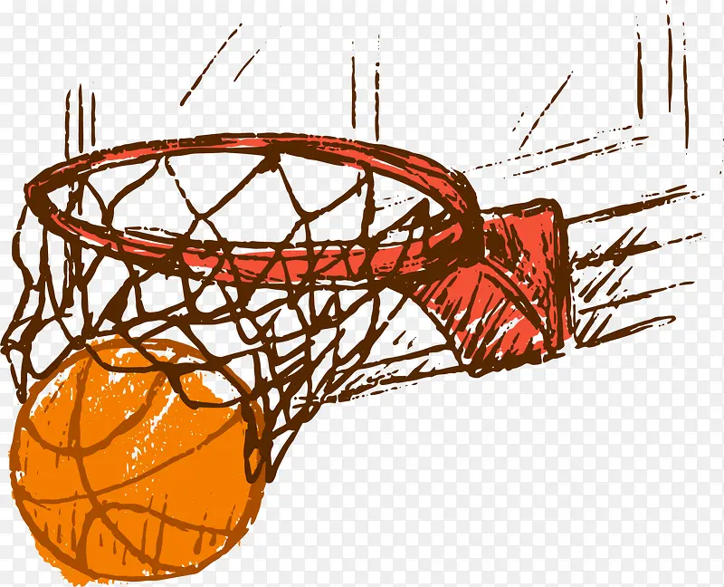 NBA篮球运动入框的篮球