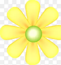 黄色春天光效花朵