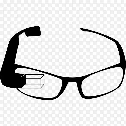 谷歌眼镜从正面图标
