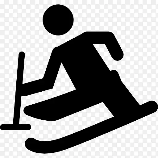 残奥会滑雪图标