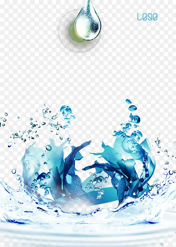 简洁大气水珠