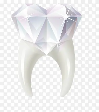 白色水晶钻石牙