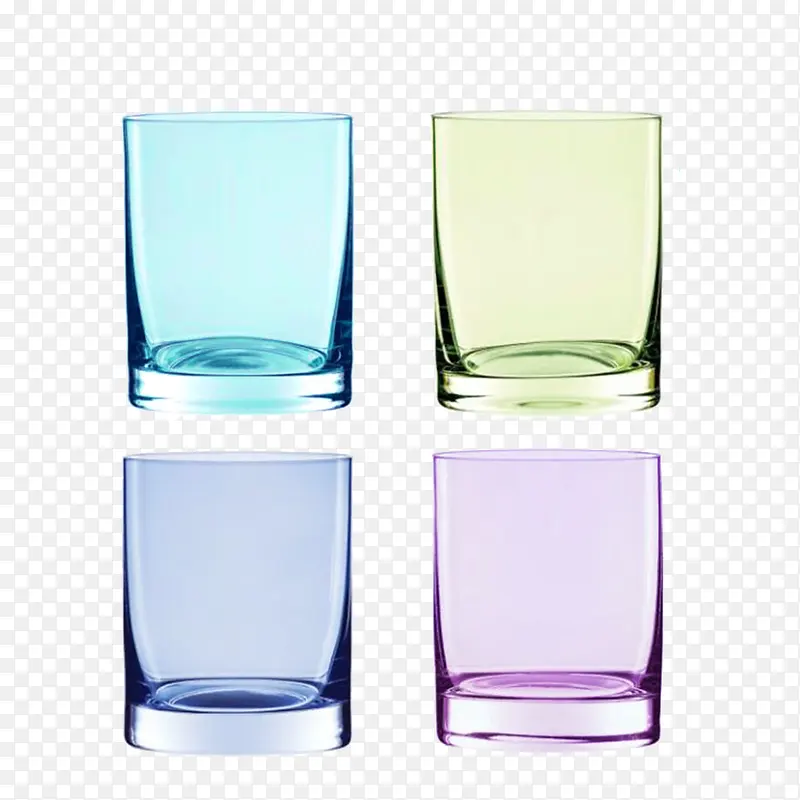 四个水晶玻璃杯