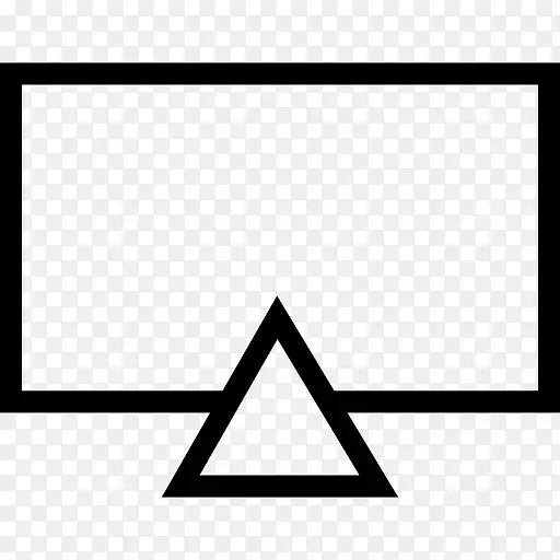 矩形和三角形图标