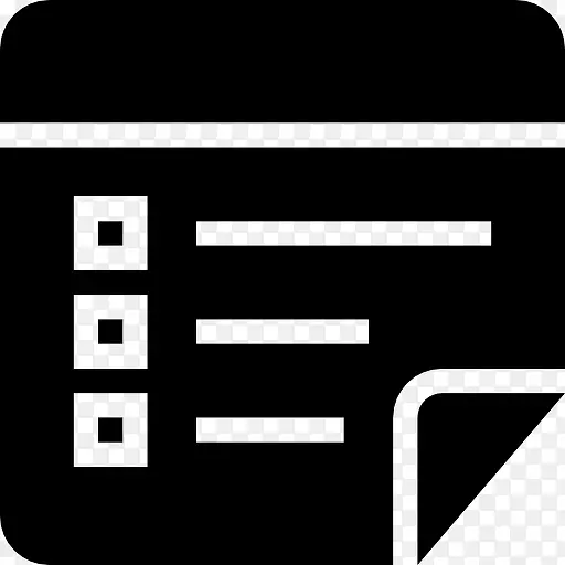 列表注黑方块界面符号图标PNG图片素材下载_图片编号9112820-PNG素材网