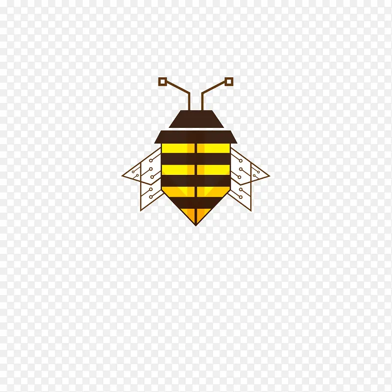 蜜蜂形状标志