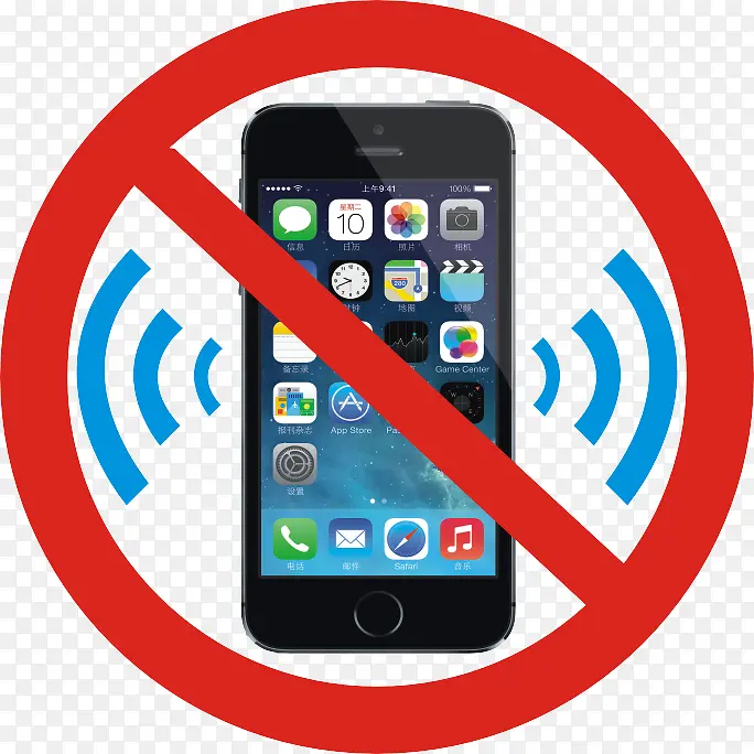 禁止使用手机标识