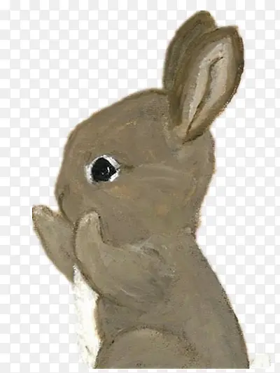 油画兔子
