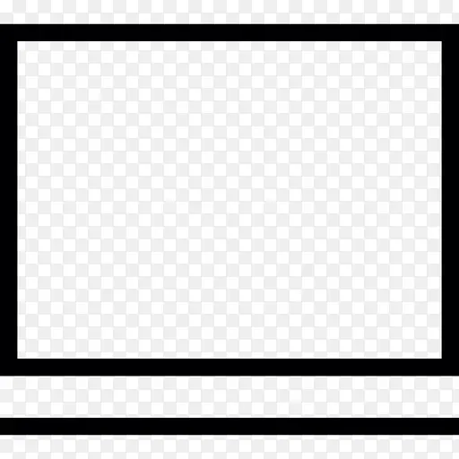 长方形的电视屏幕图标