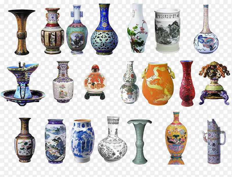 中国古代青花瓷花瓶免抠素材PNG图片素材下载_图片编号9124482-PNG素材网