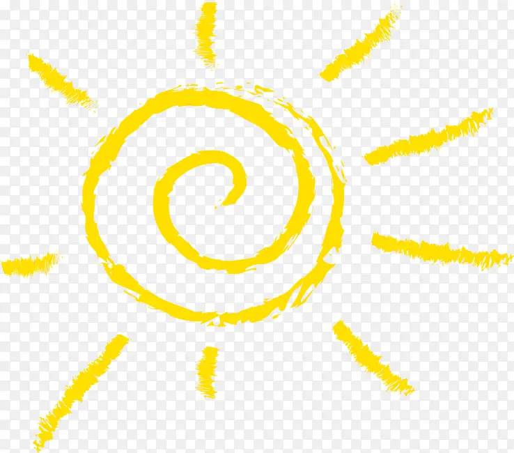 高清摄影手绘卡通太阳修饰