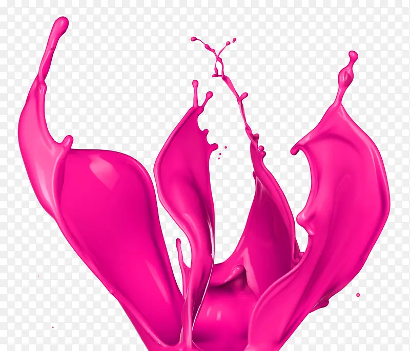 粉红泼溅油漆