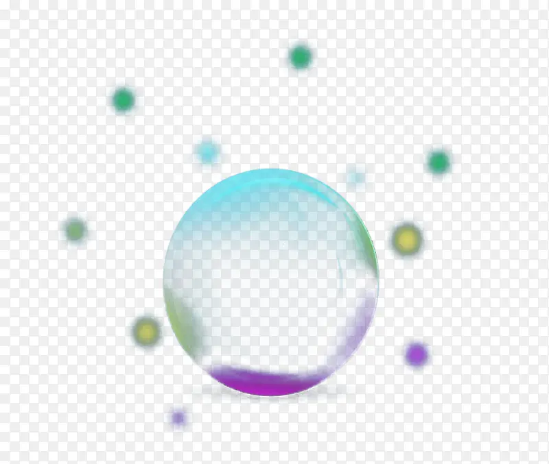 彩色气泡透明