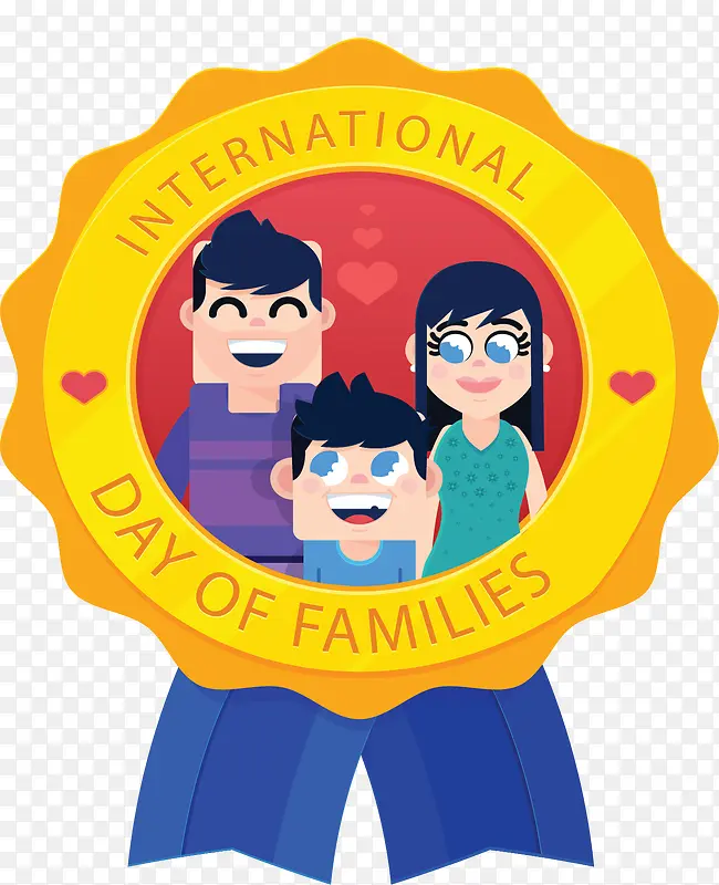 国际家庭日三口人
