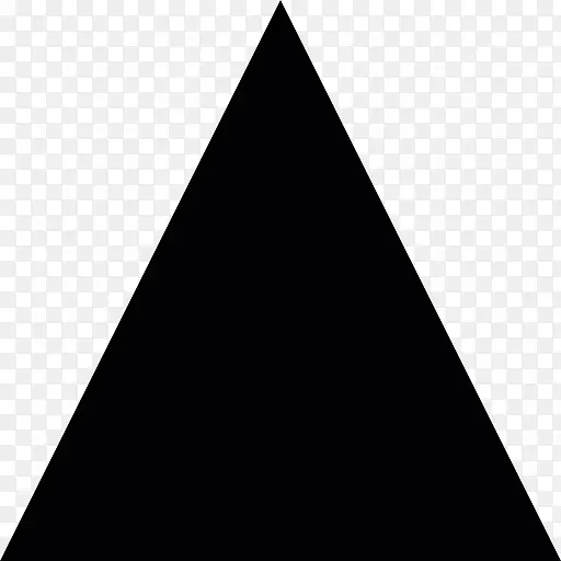 黑三角图标
