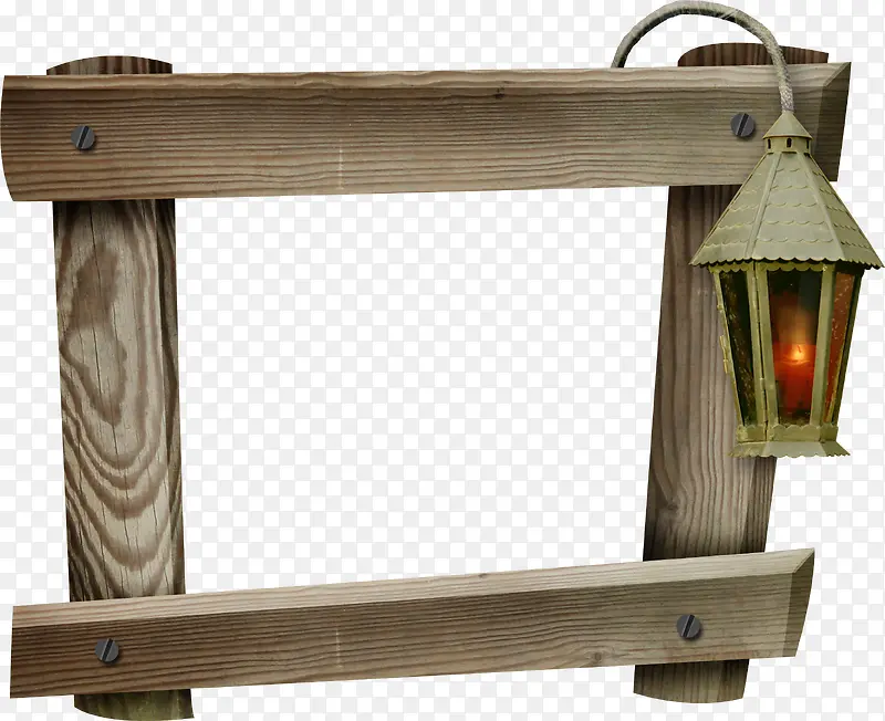 木框吊灯
